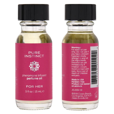 PURE INSTINCT Pheromone Perfume Oil For Her .5oz | 15mL