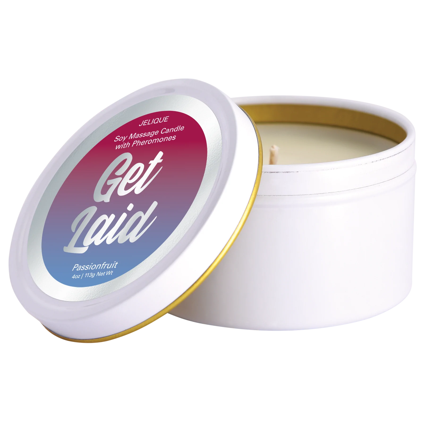 MOOD CANDLES Get Laid - Pheromone Massage Candle Passion Fruit 4oz | 113g