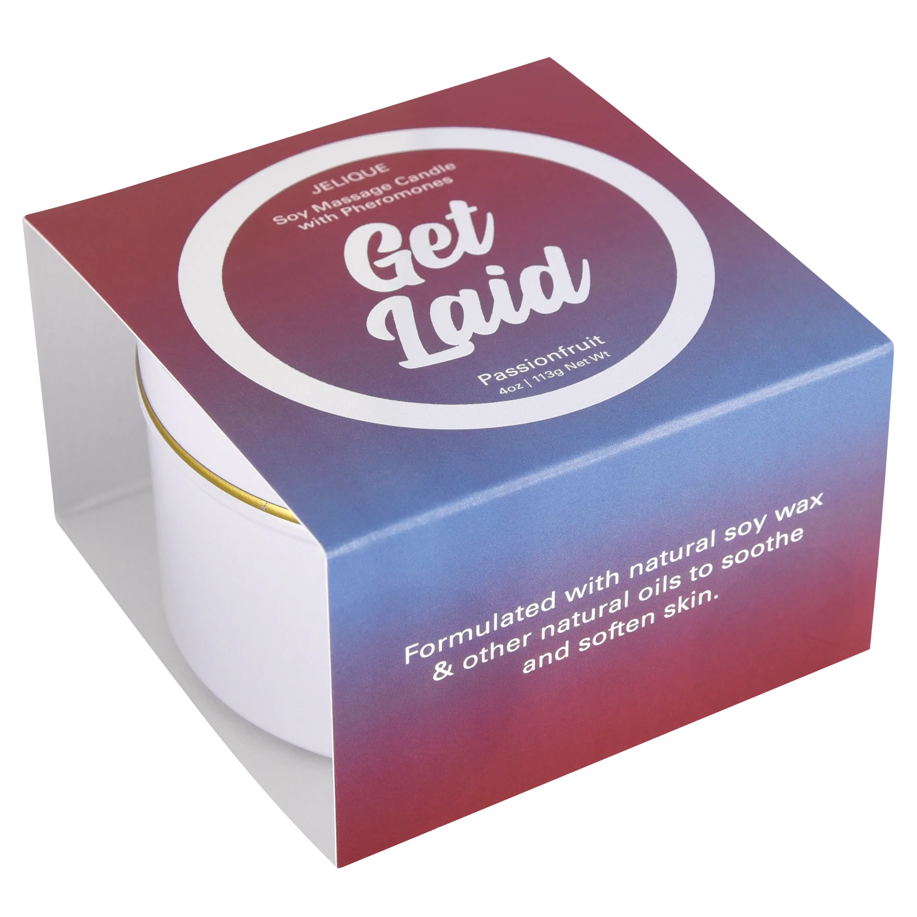 MOOD CANDLES Get Laid - Pheromone Massage Candle Passion Fruit 4oz | 113g