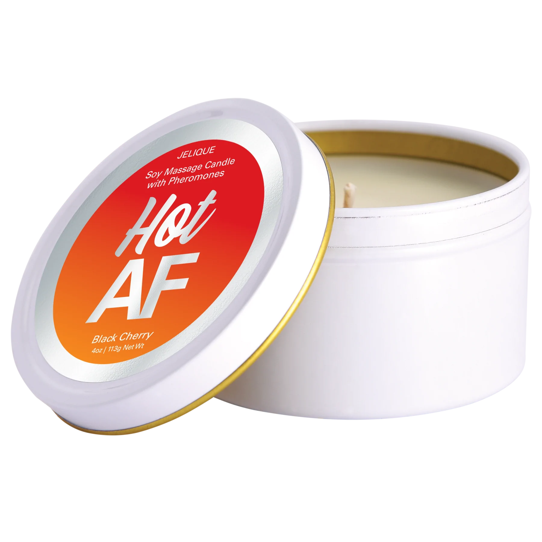 MOOD CANDLES Hot AF - Pheromone Massage Candle Black Cherry 4oz | 113g