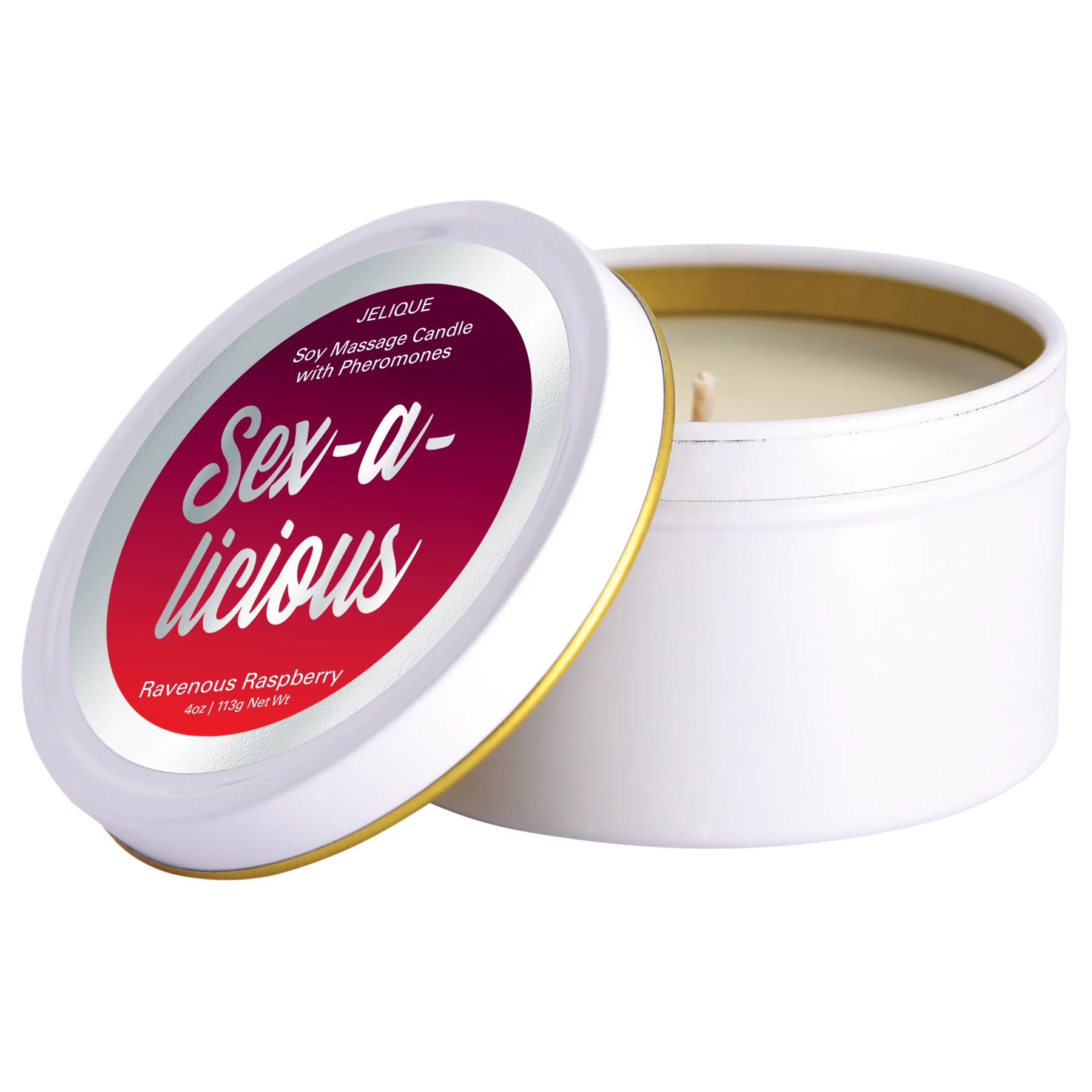 MOOD CANDLES Sex-a-licious - Pheromone Massage Candle Ravenous Raspberry 4oz | 113g