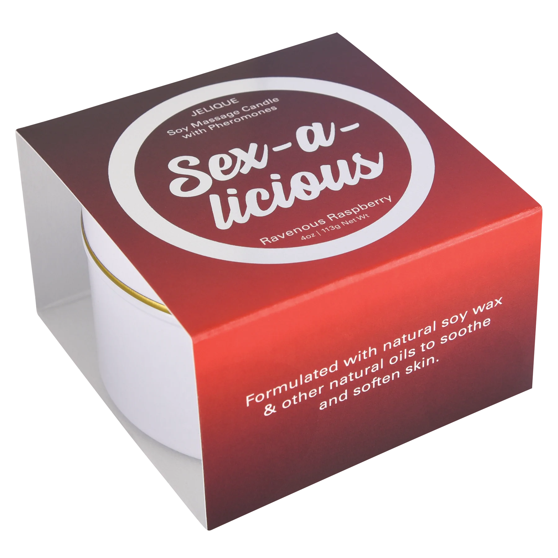 MOOD CANDLES Sex-a-licious - Pheromone Massage Candle Ravenous Raspberry 4oz | 113g