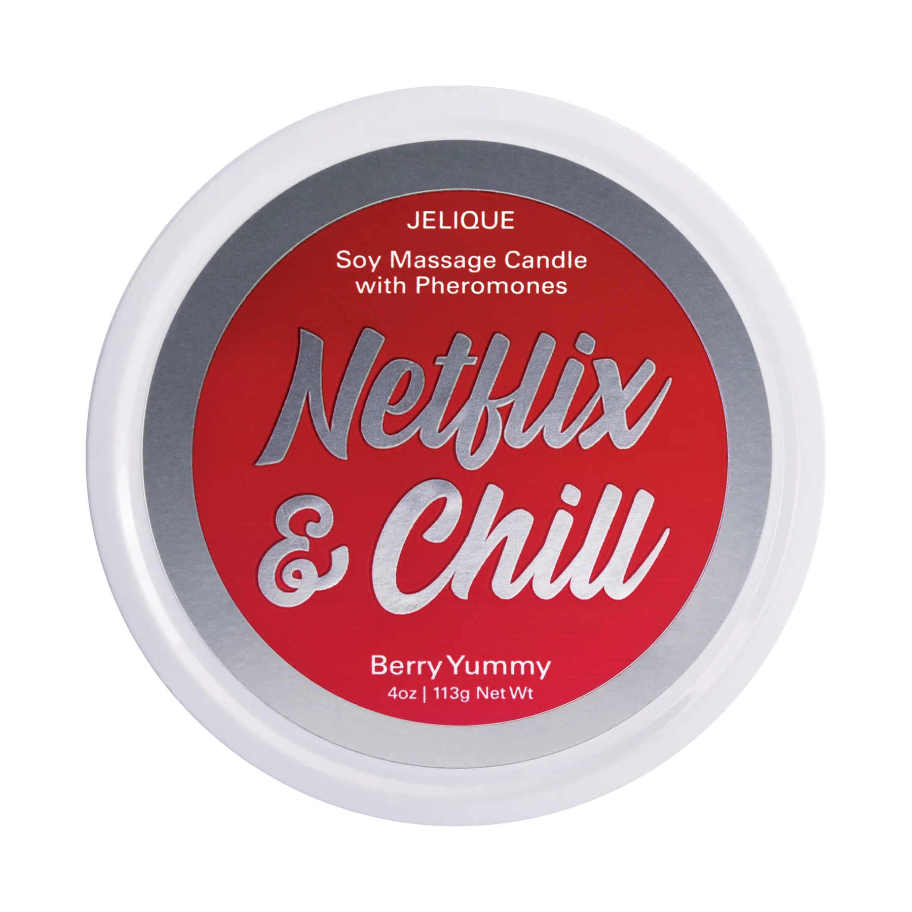 MOOD CANDLES Netflix & Chill - Pheromone Massage Candle Berry Yummy 4oz | 113g