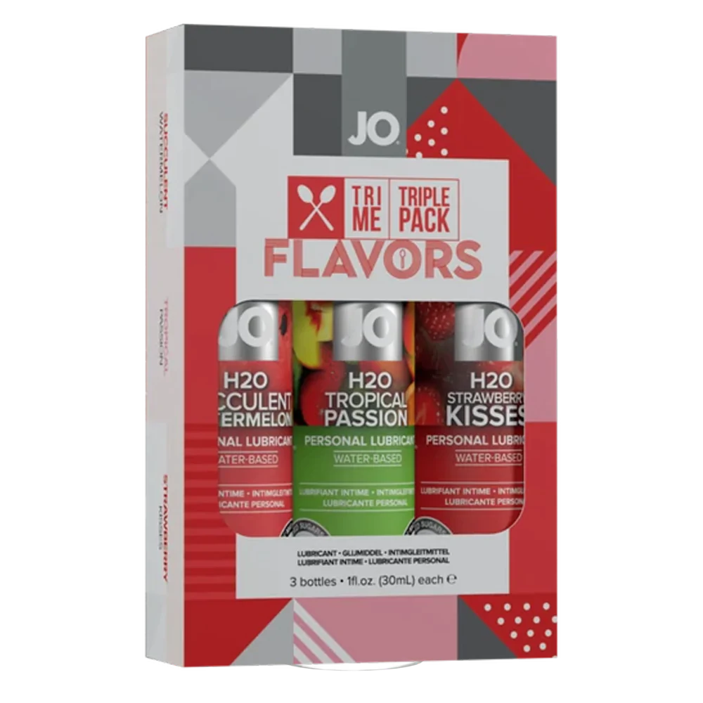 JO Tri-Me Triple Pack - Flavors - Various - Lubricant 1 floz / 30 mL