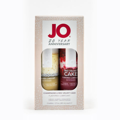 JO Limited Edition 20 Year Anniversary Set - Champagne 2 oz/60 mL + Red Velvet Cake 2 oz/60 mL