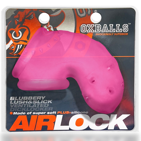 AIRLOCK, air-lite vented chastity, PINK ICE