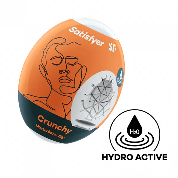Satisfyer Masturbator Egg Single (Crunchy) Orange