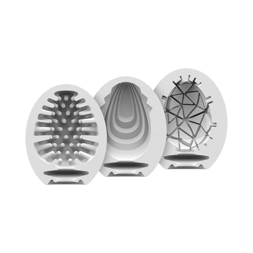 Satisfyer Masturbator Egg 3er Set (Naughty, Savage, Crunchy) Assorted