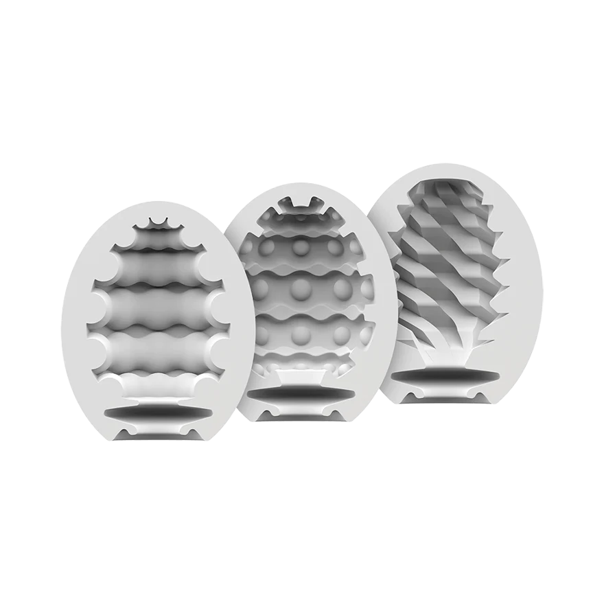 Satisfyer Masturbator Egg 3er Set (Riffle, Bubble, Fierce) Assorted