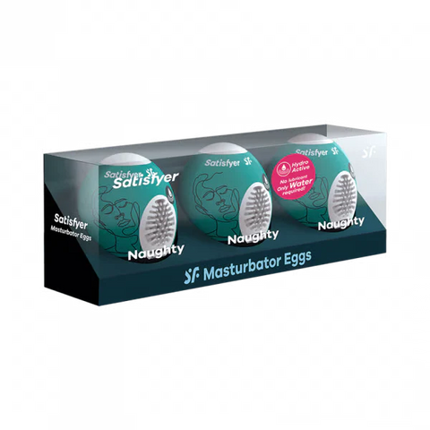 Satisfyer Masturbator Egg 3er Set (Naughty) Dark Green