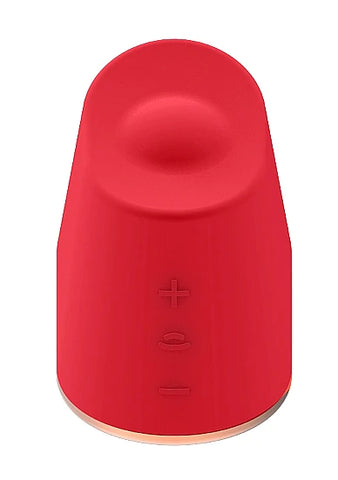 Shots Toys Elegance Dazzling Rotating &amp; Vibrating Clitoral Stimulator Red