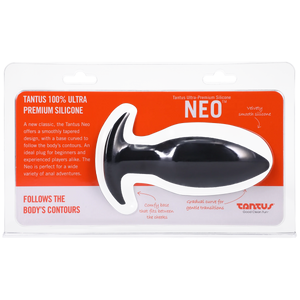 Tantus Silicone Neo Silicone Butt Plug Black